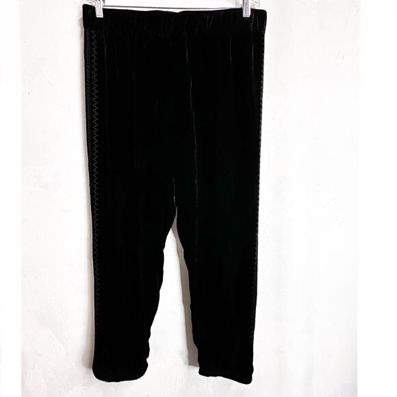 Johnny Was Hirsh Valvet Embroidered Jogger Pants Womens XLarge Boho Pull On Flow - Picture 1 of 12